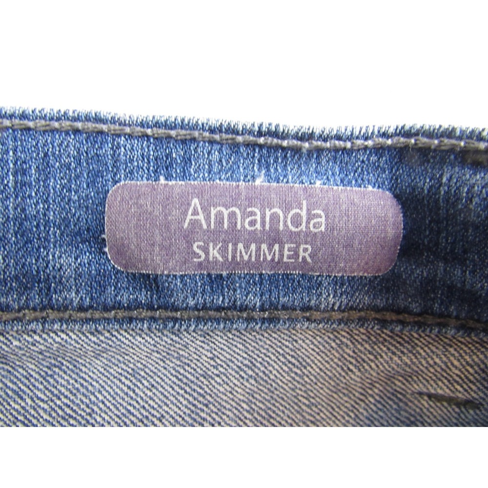 Gloria Vanderbilt Jeans Amanda Skimmer Capri Back Flap Pockets Women's Size 8 - Picture 7 of 8